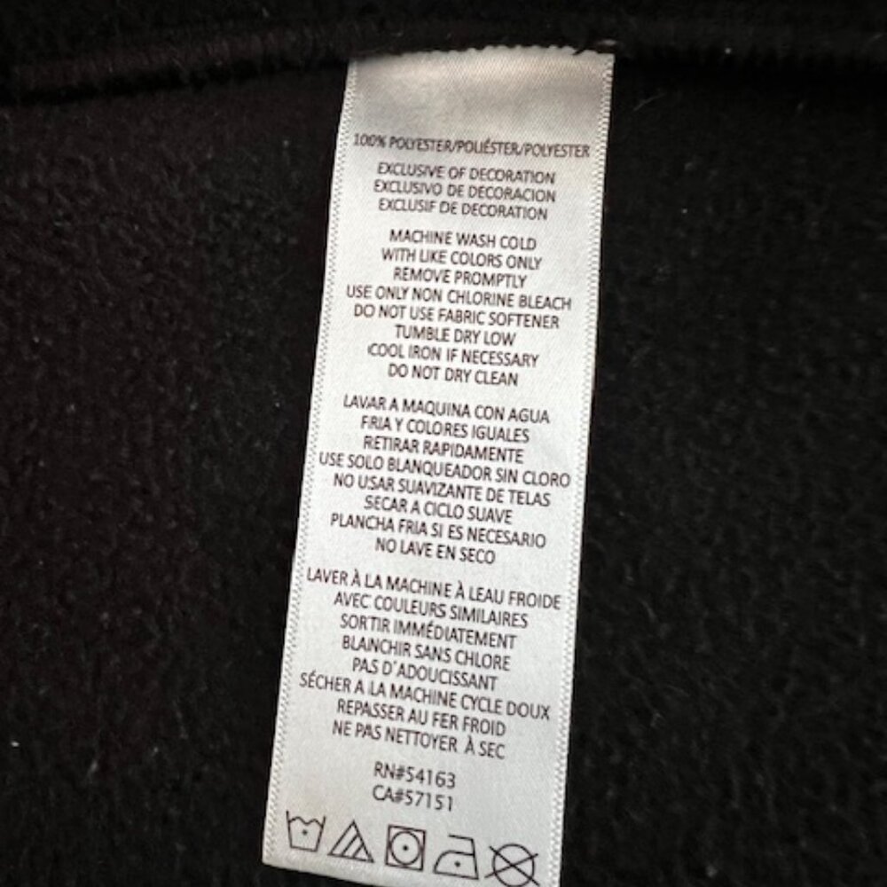 Calvin Klein Performance Fleece Hoodie Womens M Black Good Zip Up Logo Sleeve - Picture 7 of 9